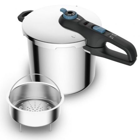 Tefal Olla a Presión Secure Trendy P2584401 de 8L en Acero Inoxidable